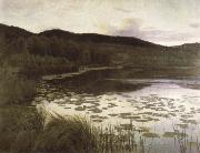 Kitty Kielland summer night oil painting picture wholesale